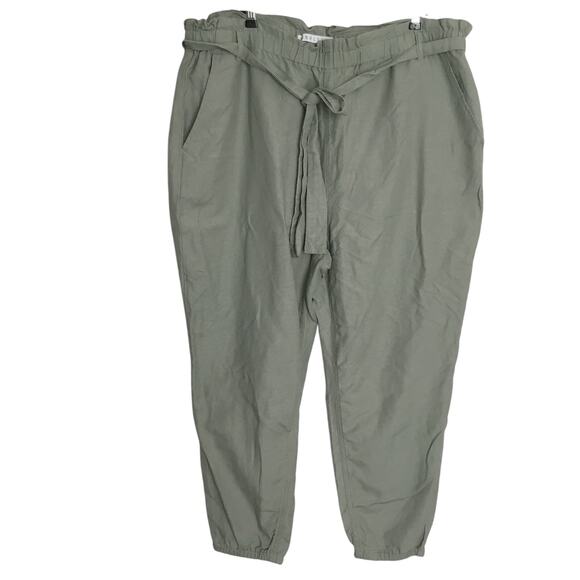 Tinseltown Mid Rise Belt Loops Utility Joggers Green Sz 20 W Cotton Tencel blend - Picture 1 of 7